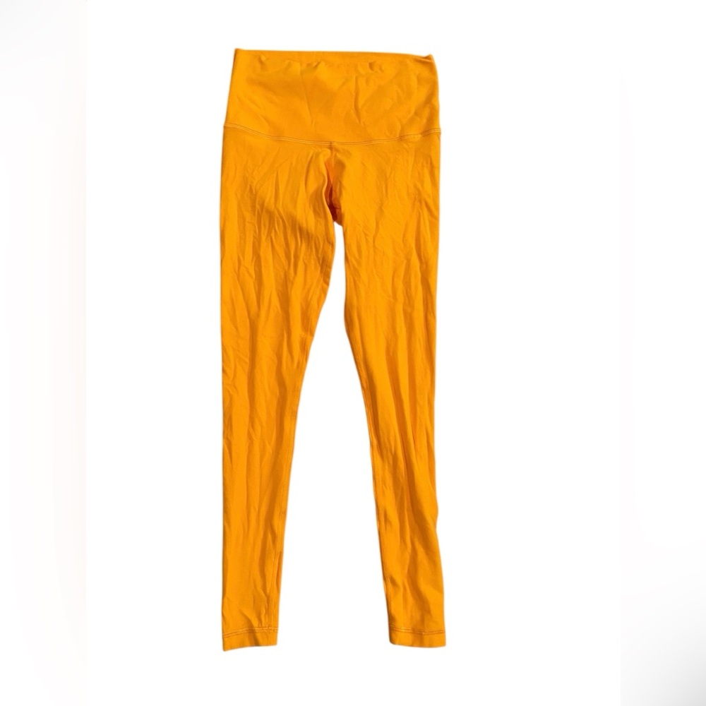 TNA Action Aritzia Bright Orange‎ High-Waisted Leggings